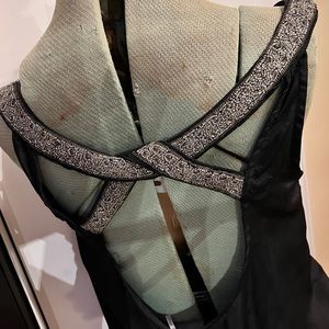 Glam open back black dress Urban Outfitters size XS